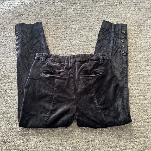 By Anthropologie  The Essential Slim Velvet Straight Leg
Pants Size 2 - Picture 3 of 4